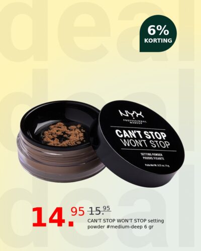 CAN'T STOP WON'T STOP setting powder #medium-deep 6 gr