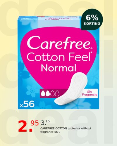 CAREFREE COTTON protector without fragrance 56 u
