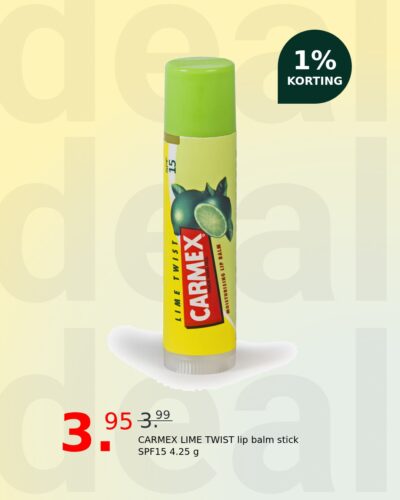 CARMEX LIME TWIST lip balm stick SPF15 4.25 g