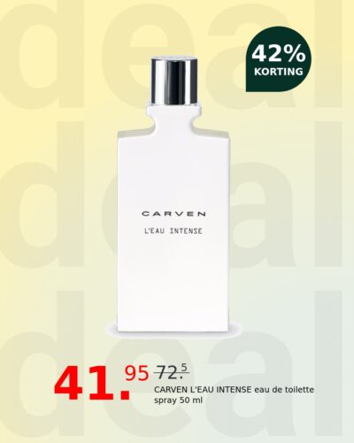 CARVEN L'EAU INTENSE eau de toilette spray 50 ml