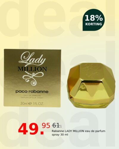 Rabanne LADY MILLION eau de parfum spray 30 ml