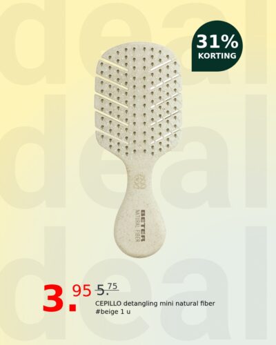 CEPILLO detangling mini natural fiber #beige 1 u
