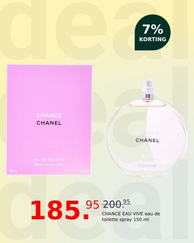 CHANCE EAU VIVE eau de toilette spray 150 ml