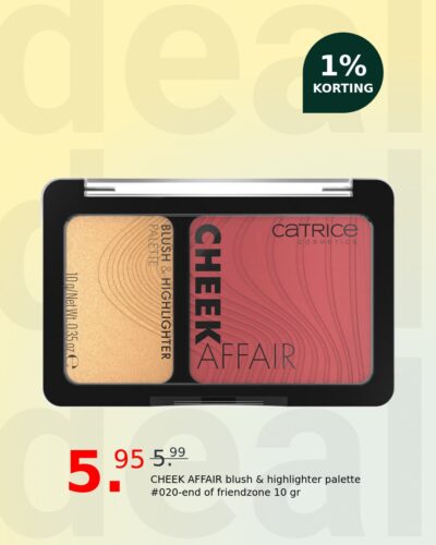 CHEEK AFFAIR blush & highlighter palette #020-end of friendzone 10 gr