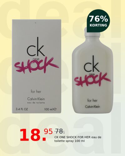 CK ONE SHOCK FOR HER eau de toilette spray 100 ml