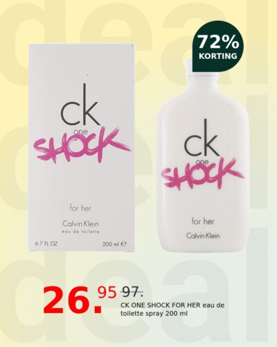 CK ONE SHOCK FOR HER eau de toilette spray 200 ml
