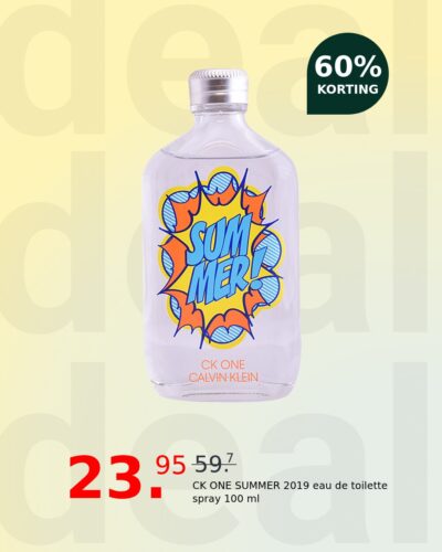 CK ONE SUMMER 2019 eau de toilette spray 100 ml