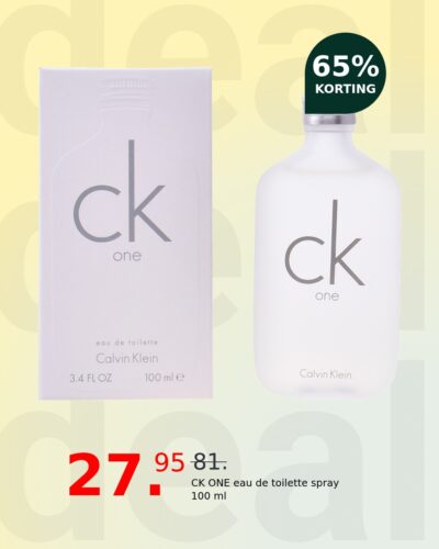 CK ONE eau de toilette spray 100 ml