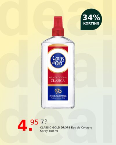 CLASSIC GOLD DROPS Eau de Cologne Spray 400 ml