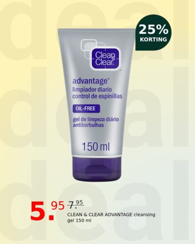 CLEAN & CLEAR ADVANTAGE cleansing gel 150 ml