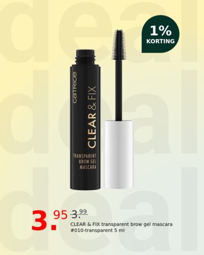 CLEAR & FIX transparent brow gel mascara #010-transparent 5 ml