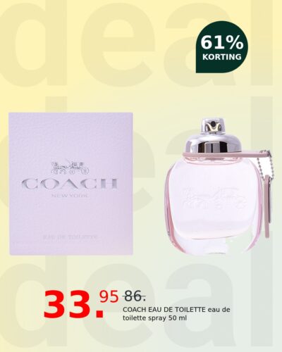 COACH EAU DE TOILETTE eau de toilette spray 50 ml
