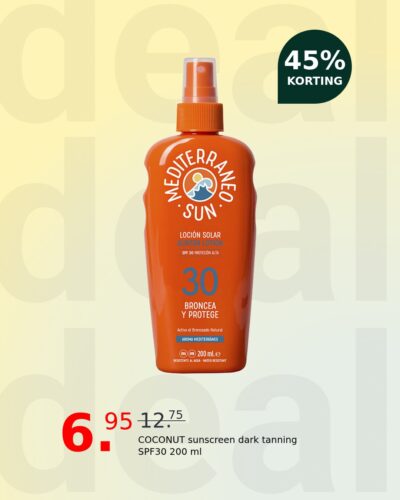 COCONUT sunscreen dark tanning SPF30 200 ml