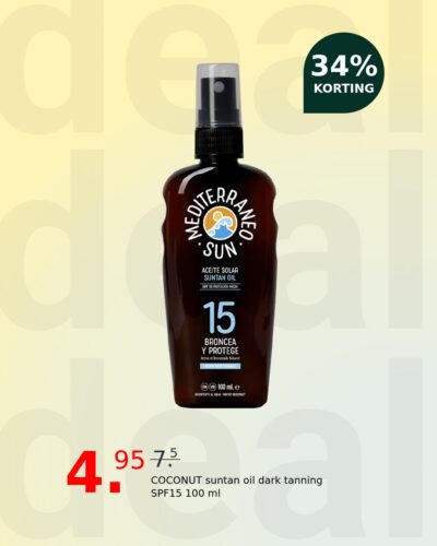 COCONUT suntan oil dark tanning SPF15 100 ml