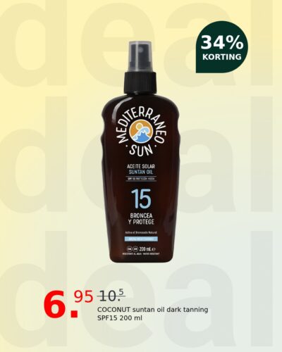 COCONUT suntan oil dark tanning SPF15 200 ml