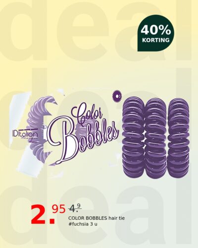 COLOR BOBBLES hair tie #fuchsia 3 u