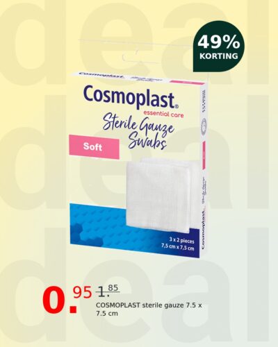 COSMOPLAST sterile gauze 7.5 x 7.5 cm