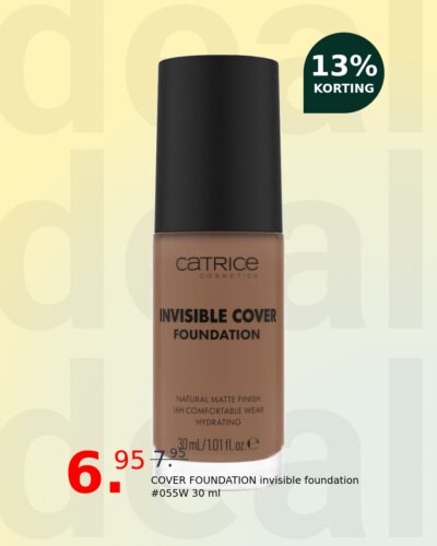 COVER FOUNDATION invisible foundation #055W 30 ml