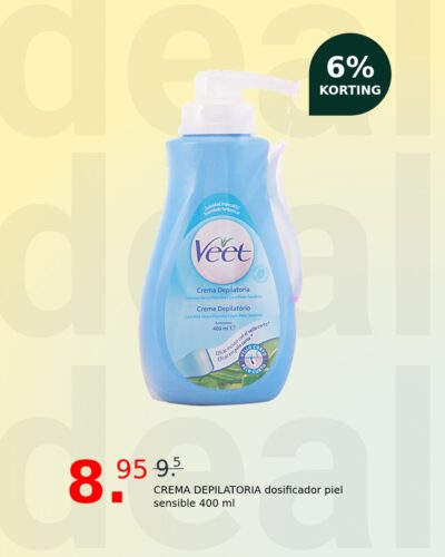 CREMA DEPILATORIA dosificador piel sensible 400 ml