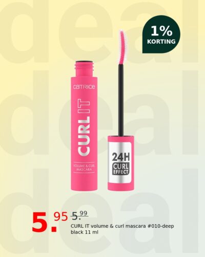 CURL IT volume & curl mascara #010-deep black 11 ml
