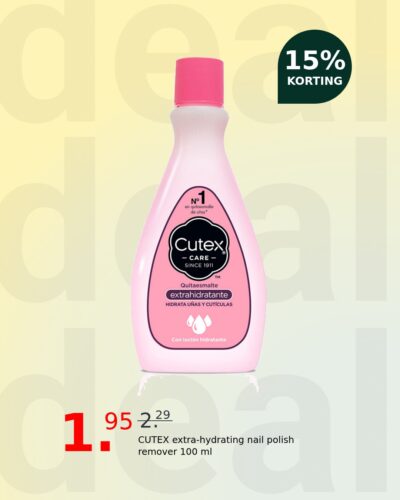 CUTEX extra-hydrating nail polish remover 100 ml