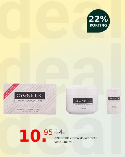 CYGNETIC crema decolorante vello 100 ml
