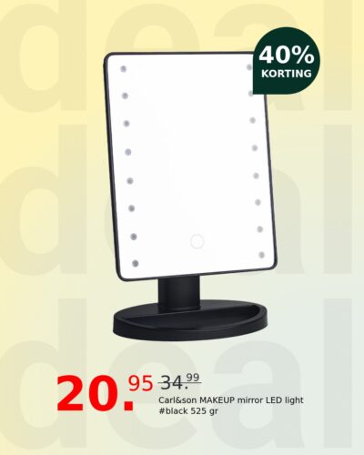 Carl&son MAKEUP mirror LED light #black 525 gr