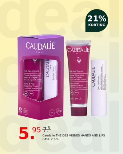 Caudalie THÉ DES VIGNES HANDS AND LIPS CASE 2 pcs