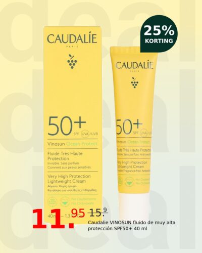 Caudalie VINOSUN fluido de muy alta protección SPF50+ 40 ml