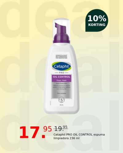 Cetaphil PRO OIL CONTROL espuma limpiadora 236 ml
