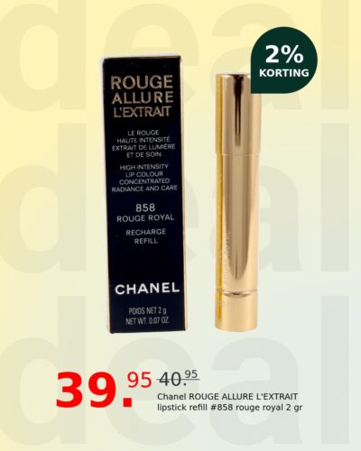 Chanel ROUGE ALLURE L'EXTRAIT lipstick refill #858 rouge royal 2 gr