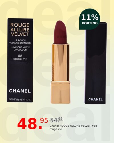 Chanel ROUGE ALLURE VELVET #58-rouge vie