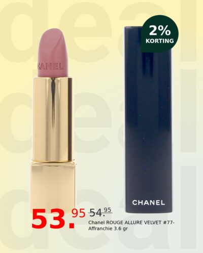 Chanel ROUGE ALLURE VELVET #77-Affranchie 3.6 gr