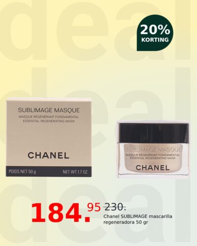 Chanel SUBLIMAGE mascarilla regeneradora 50 gr