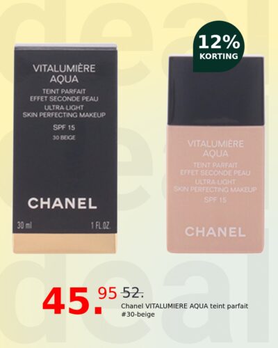 Chanel VITALUMIERE AQUA teint parfait #30-beige