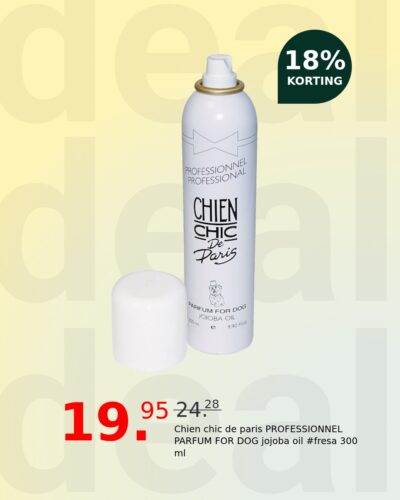 Chien chic de paris PROFESSIONNEL PARFUM FOR DOG jojoba oil #fresa 300 ml