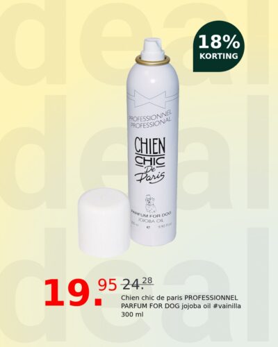 Chien chic de paris PROFESSIONNEL PARFUM FOR DOG jojoba oil #vainilla 300 ml