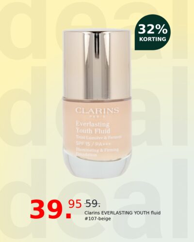 Clarins EVERLASTING YOUTH fluid #107-beige