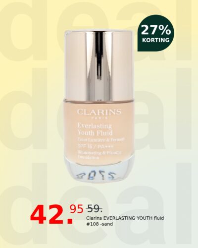 Clarins EVERLASTING YOUTH fluid #108 -sand
