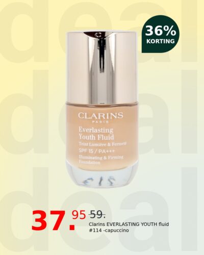 Clarins EVERLASTING YOUTH fluid #114 -capuccino