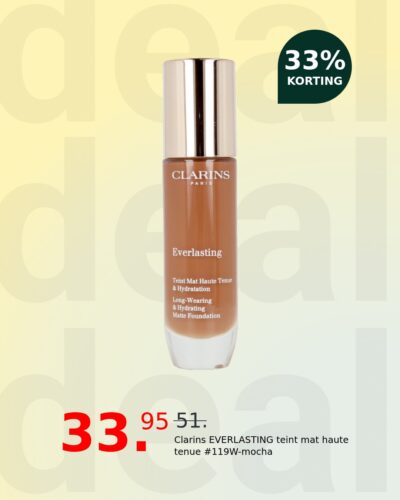 Clarins EVERLASTING teint mat haute tenue #119W-mocha