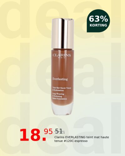 Clarins EVERLASTING teint mat haute tenue #120C-espresso