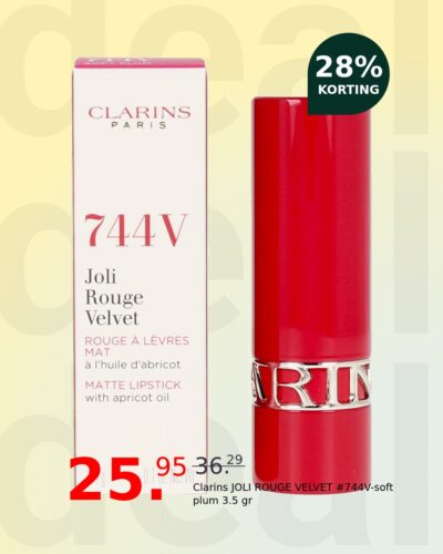 Clarins JOLI ROUGE VELVET #744V-soft plum 3.5 gr