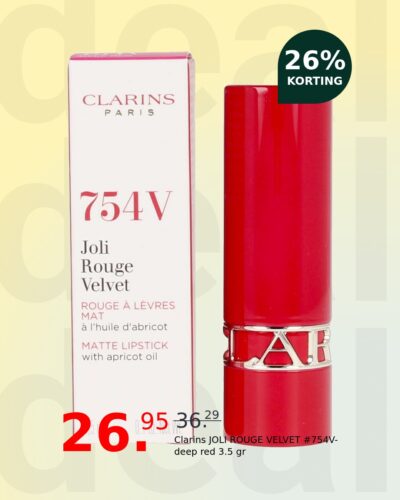 Clarins JOLI ROUGE VELVET #754V-deep red 3.5 gr