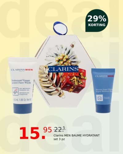 Clarins MEN BAUME HYDRATANT set 3 pz