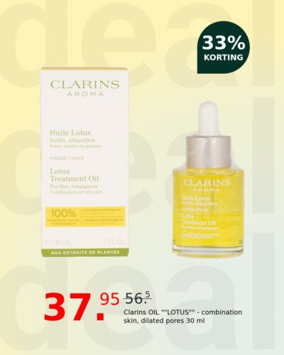 Clarins OIL ""LOTUS"" - combination skin, dilated pores 30 ml
