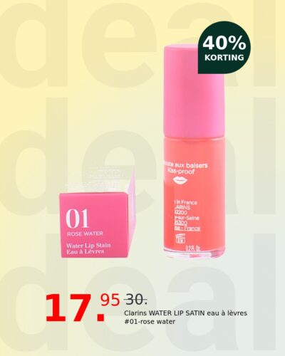 Clarins WATER LIP SATIN eau à lèvres #01-rose water