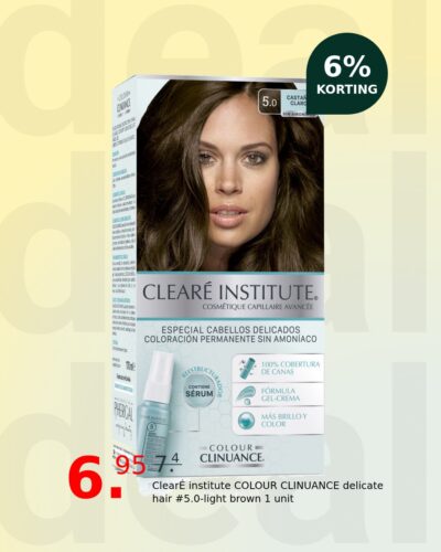 ClearÉ institute COLOUR CLINUANCE delicate hair #5.0-light brown 1 unit