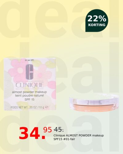 Clinique ALMOST POWDER makeup SPF15 #01-fair