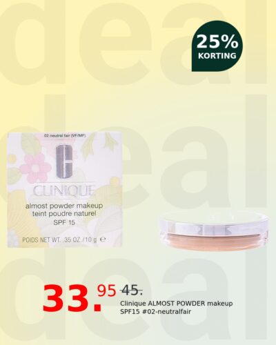Clinique ALMOST POWDER makeup SPF15 #02-neutralfair